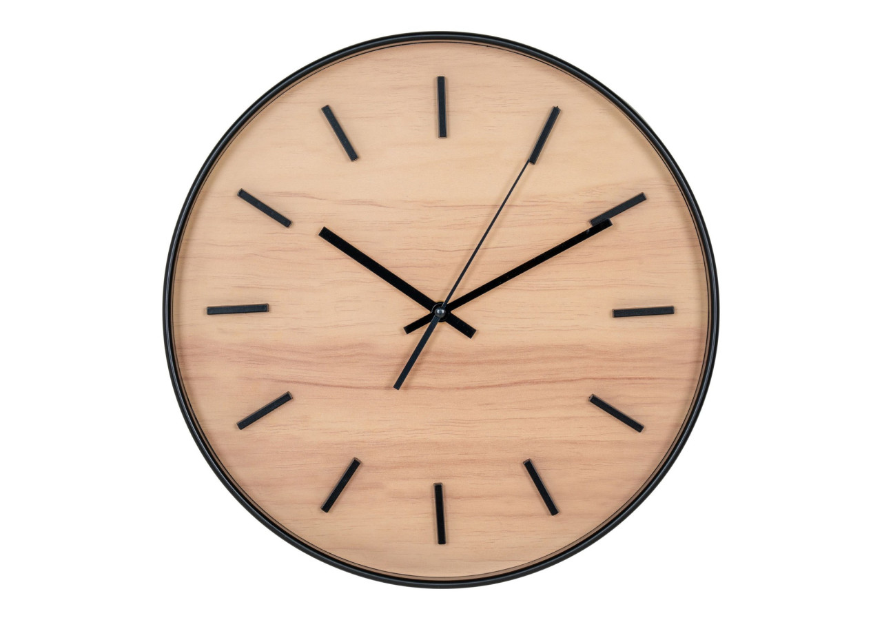 Camden Wall Clock - Horloge murale noire, mouvement silencieux, 35 cm - 4361126 - House Nordic
