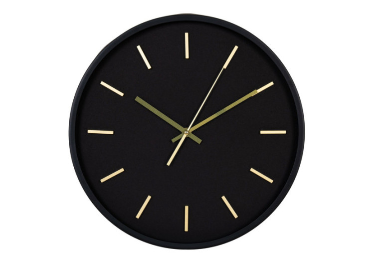 Kensington Wall Clock - Horloge murale noire, mouvement silencieux, 35 cm - 4361127 - House Nordic