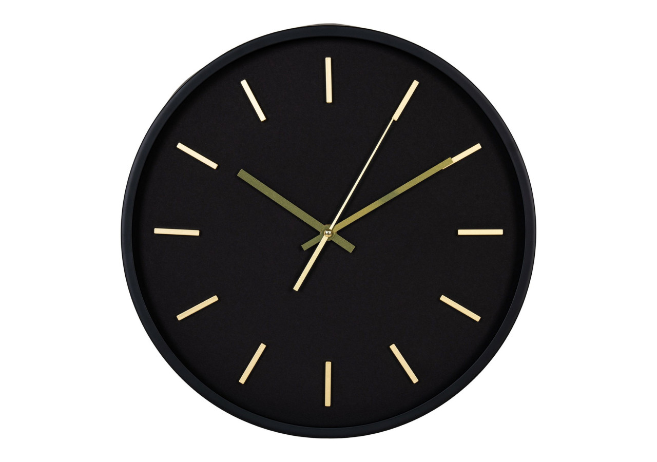 Kensington Wall Clock - Horloge murale noire, mouvement silencieux, 35 cm - 4361127 - House Nordic