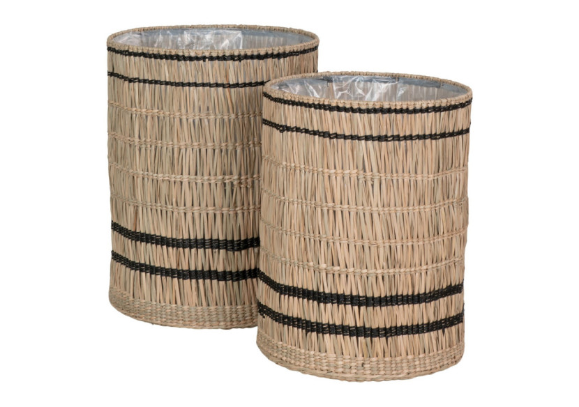 Pot de Fleurs Vinh - Seagrass rond naturel, set de 2 - 4401014 - House Nordic