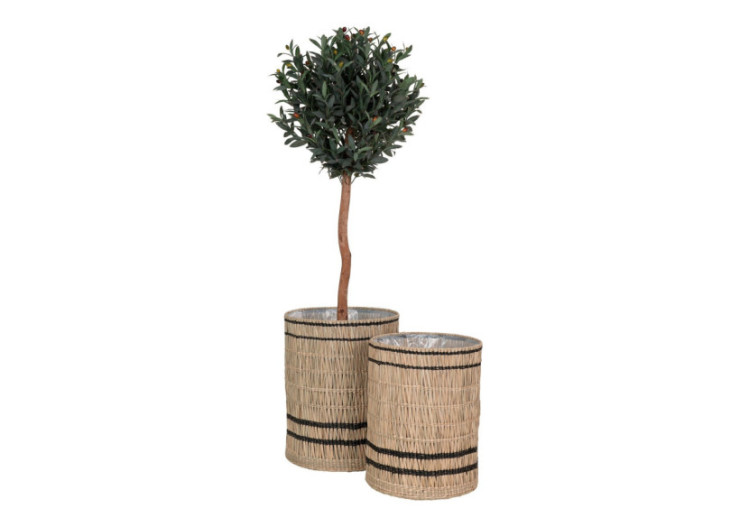 Pot de Fleurs Vinh - Seagrass rond naturel, set de 2 - 4401014 - House Nordic 2
