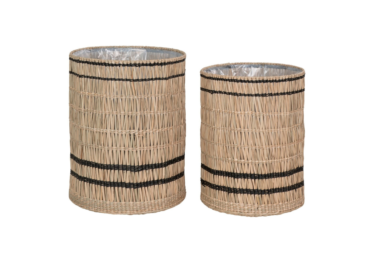 Pot de Fleurs Vinh - Seagrass rond naturel, set de 2 - 4401014 - House Nordic