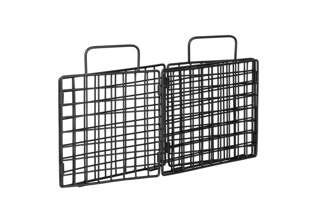 Panier Mora - Fil métallique noir, 25x20x25 cm - 4401501 - House Nordic