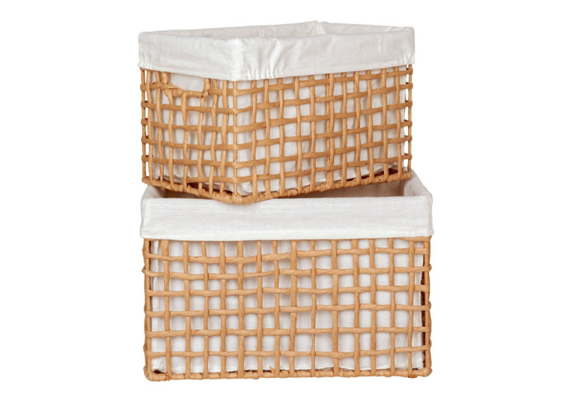 Panier Bustelo - Papier naturel, set de 2 (20x30x19 cm et 25x35x22 cm) - 4401542 - House Nordic