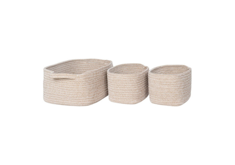 Panier Teixo - Coton beige,...