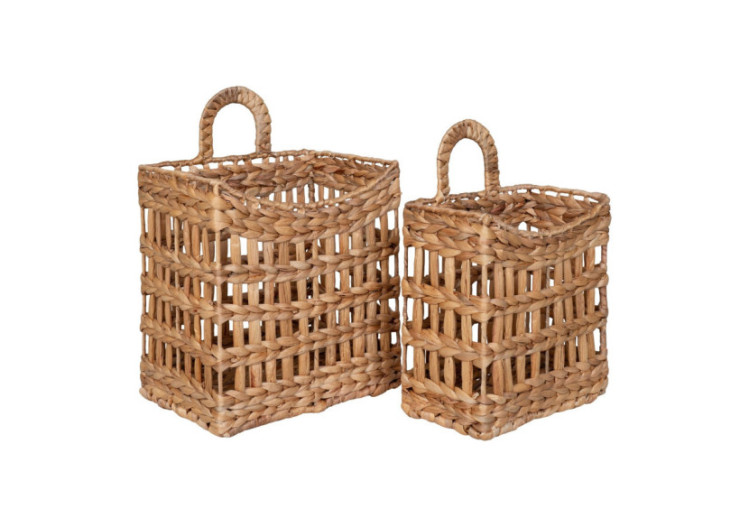 Panier suspendu Cala - Ensemble de 2 en jonc d'eau - 4401553 - House Nordic 2