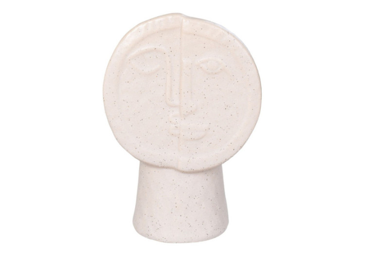 Vase en céramique - Beige 12x7,5x17,5 cm - 4441701 - House Nordic