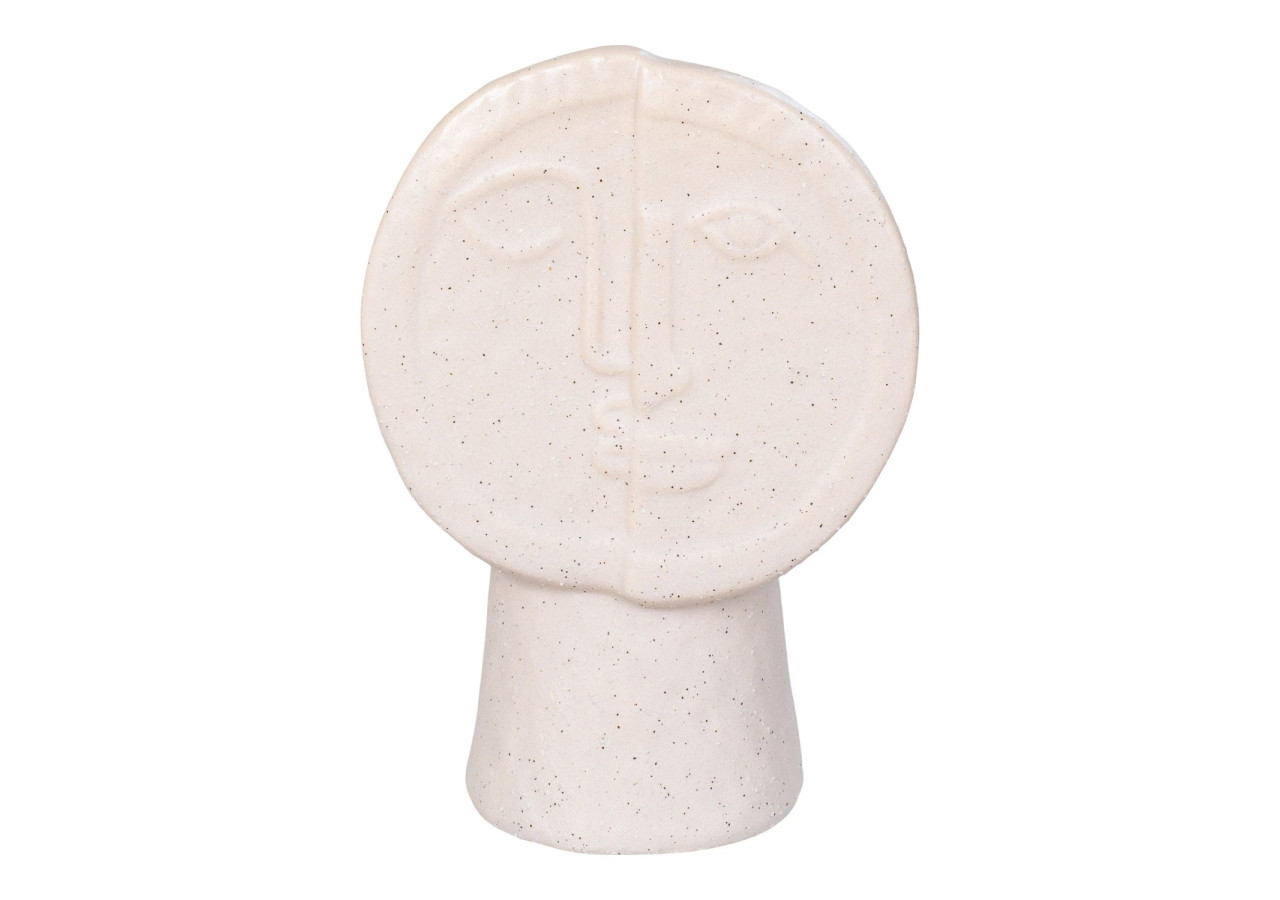 Vase en céramique - Beige 12x7,5x17,5 cm - 4441701 - House Nordic