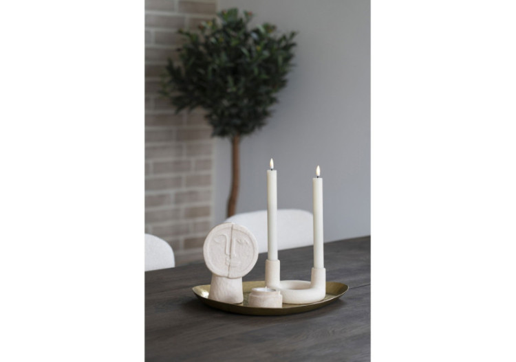 Vase en céramique - Beige 12x7,5x17,5 cm - 4441701 - House Nordic 2