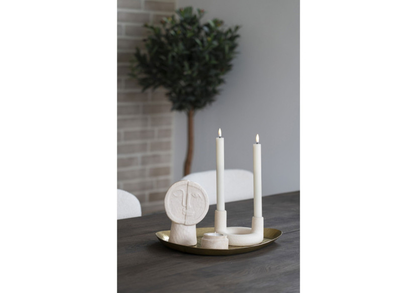 Vase en céramique - Beige 12x7,5x17,5 cm - 4441701 - House Nordic