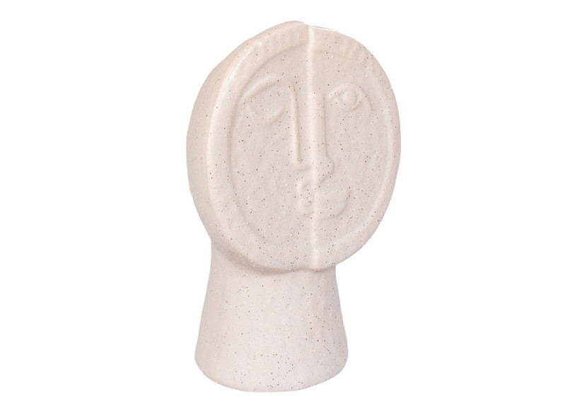 Vase en céramique - Beige 12x7,5x17,5 cm - 4441701 - House Nordic