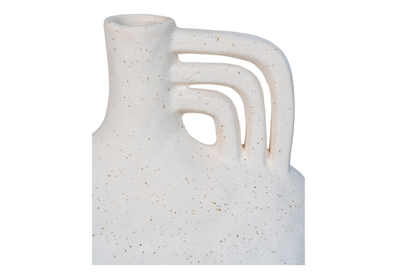 Vase en céramique - Beige 18,5x8x19,5 cm - 4441703 - House Nordic