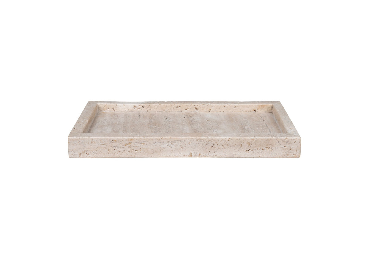 Plateau - Travertin naturel, 30,5x15 cm - 4501340 - House Nordic