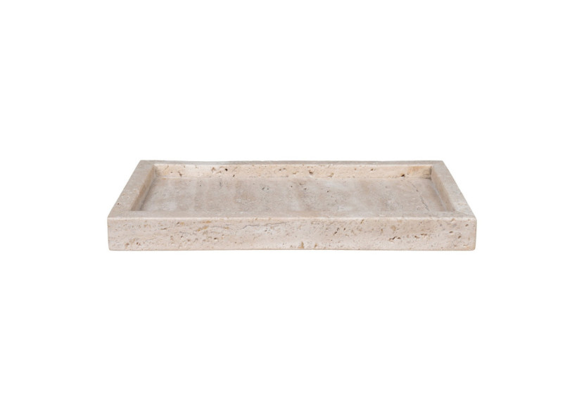 Plateau - Travertin naturel, 30,5x15 cm - 4501340 - House Nordic