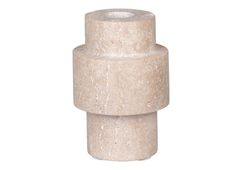 Support de Bougie - Travertin naturel, 7x10 cm - 4561047 - House Nordic