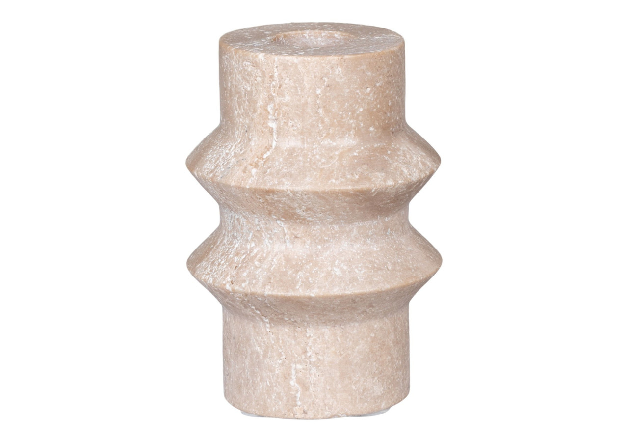 Support de Bougie - Travertin naturel, 7x10 cm - 4561048 - House Nordic
