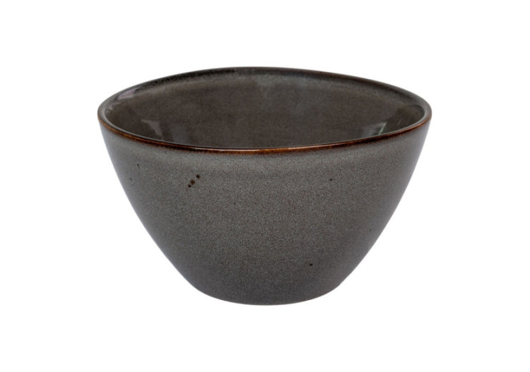 Bol Selma - Céramique grise/brune, 15x9 cm, ensemble de 4 - 4700050 - House Nordic