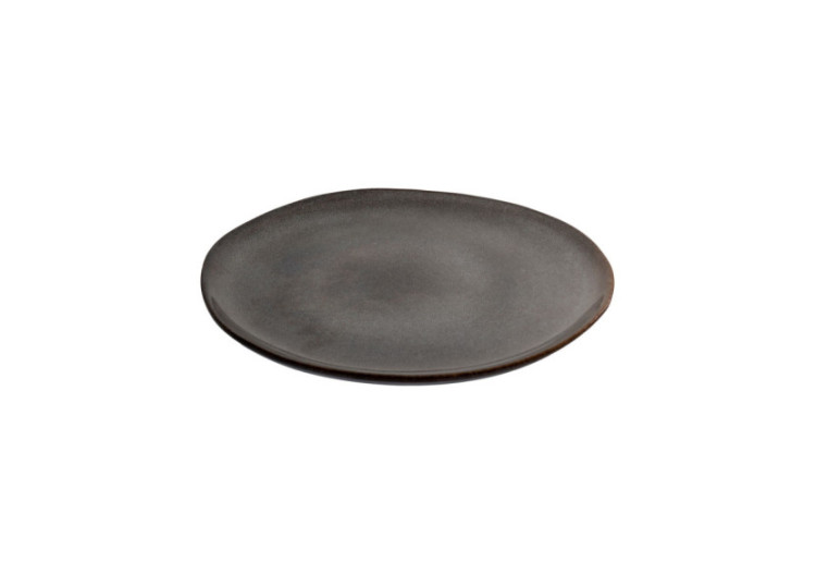 Assiette de Déjeuner Selma - Céramique grise/brune, 21 cm, ensemble de 4 - 4700052 - House Nordic