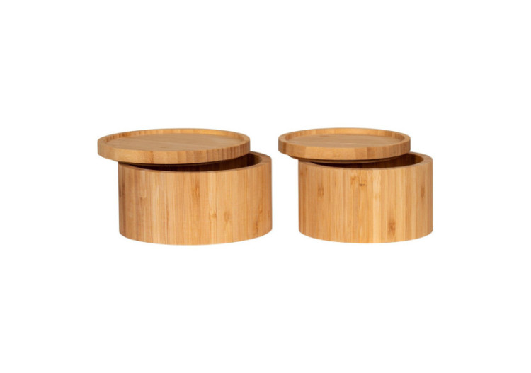 Boîte de Rangement Chefalu - Ensemble de 2, en bambou naturel - 4700071 - House Nordic 2