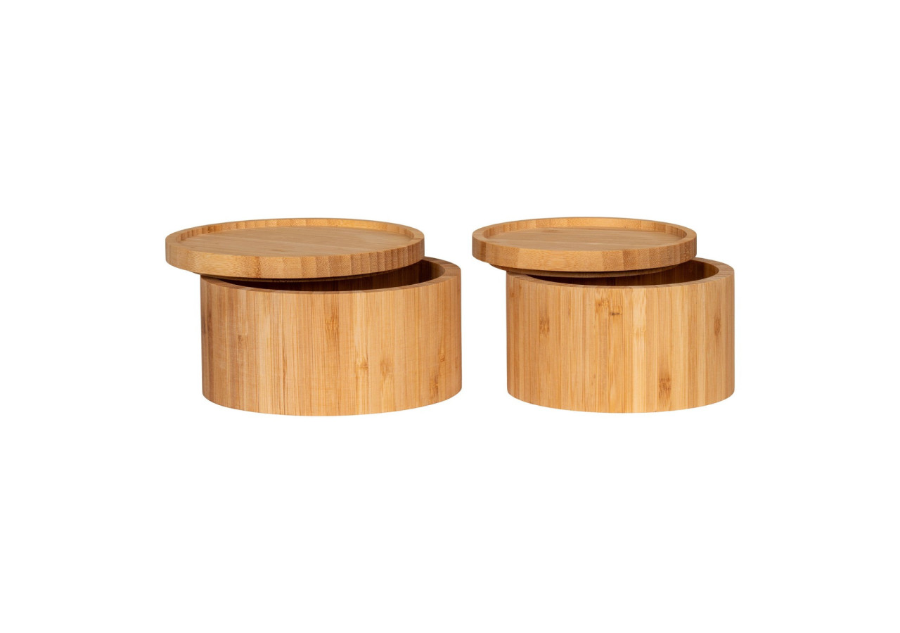 Boîte de Rangement Chefalu - Ensemble de 2, en bambou naturel - 4700071 - House Nordic