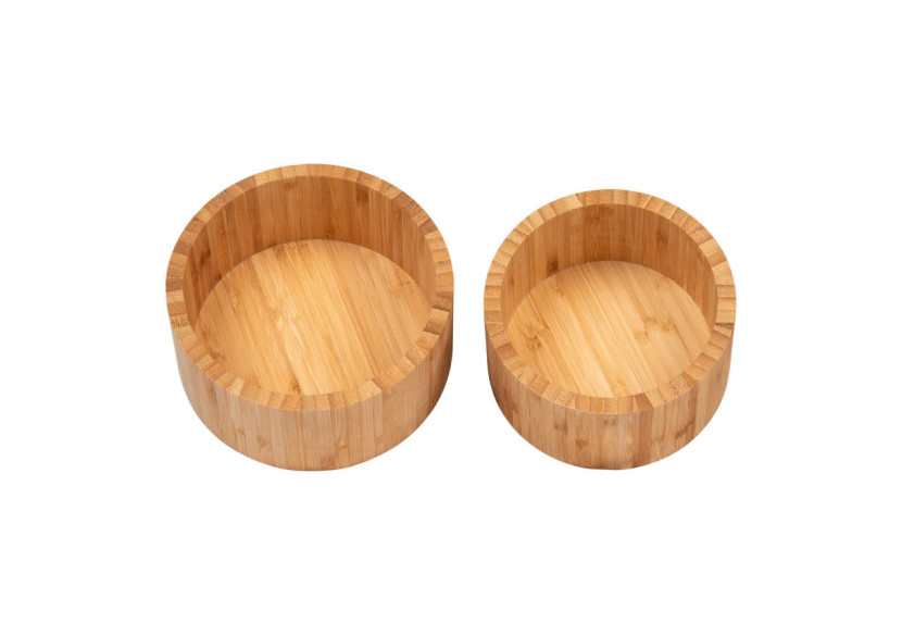 Boîte de Rangement Chefalu - Ensemble de 2, en bambou naturel - 4700071 - House Nordic