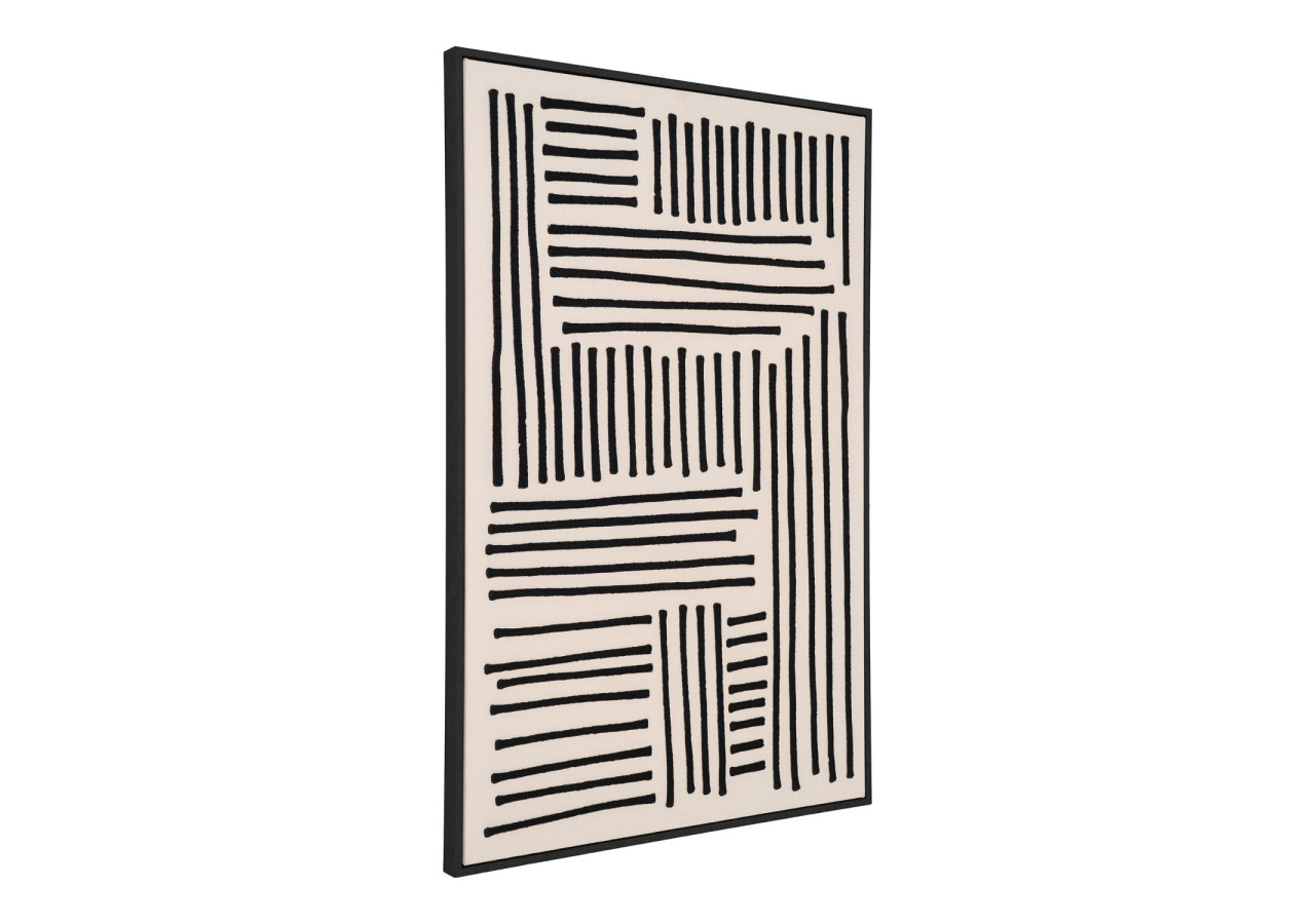 Impression sur Toile Lipari - Toile, noir/beige, No.1, 60x90 cm - 4981050 - House Nordic