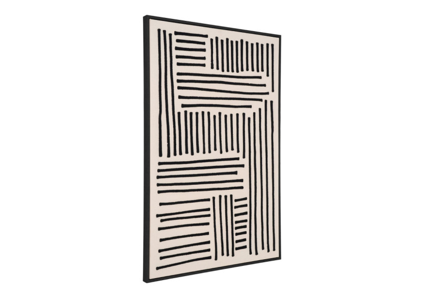 Impression sur Toile Lipari - Toile, noir/beige, No.1, 60x90 cm - 4981050 - House Nordic