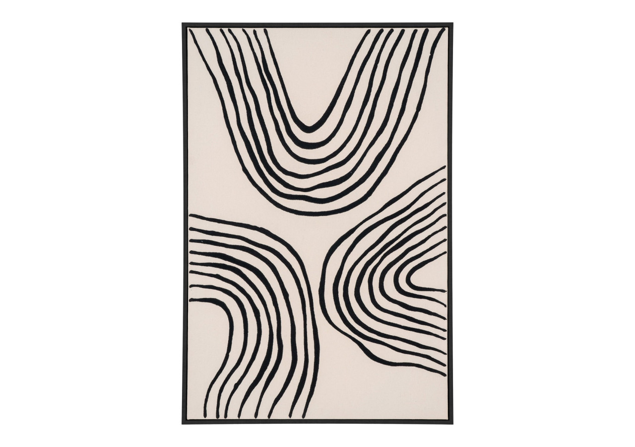 Impression sur Toile Lipari - Toile, noir/beige, No.2, 60x90 cm - 4981051 - House Nordic