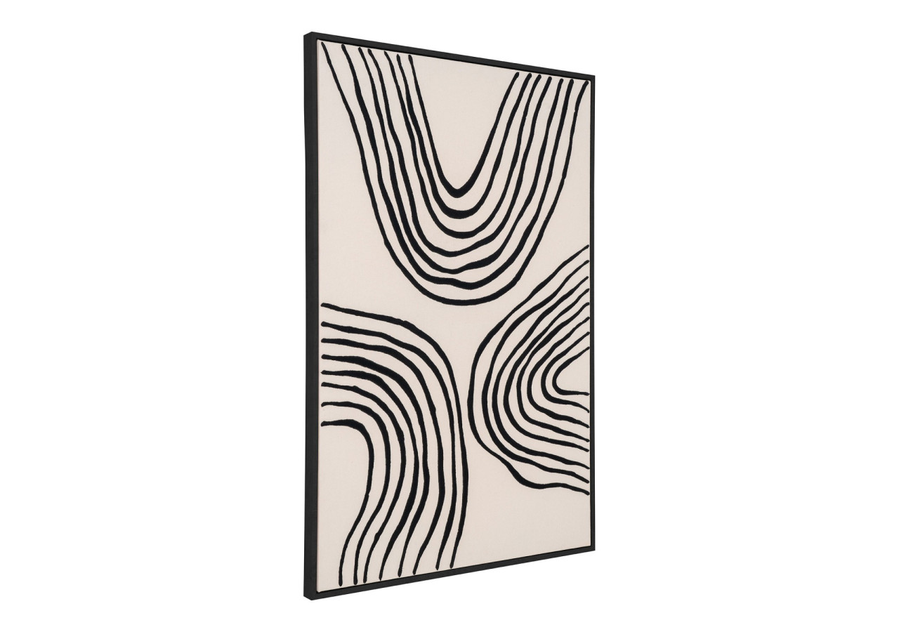 Impression sur Toile Lipari - Toile, noir/beige, No.2, 60x90 cm - 4981051 - House Nordic