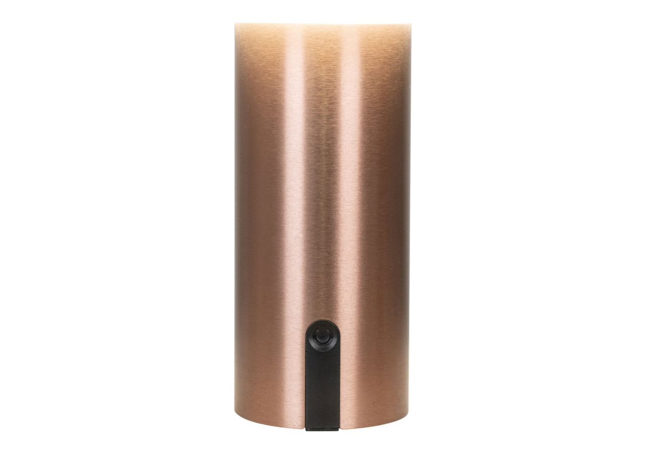 Lampe Soham LED - Rechargeable, blanche et cuivre, dimmable - 6405170 - House Nordic