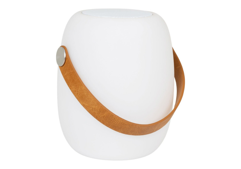 Lampe Cardiff LED - Rechargeable, blanche, avec haut-parleur Bluetooth - 6405180 - House Nordic