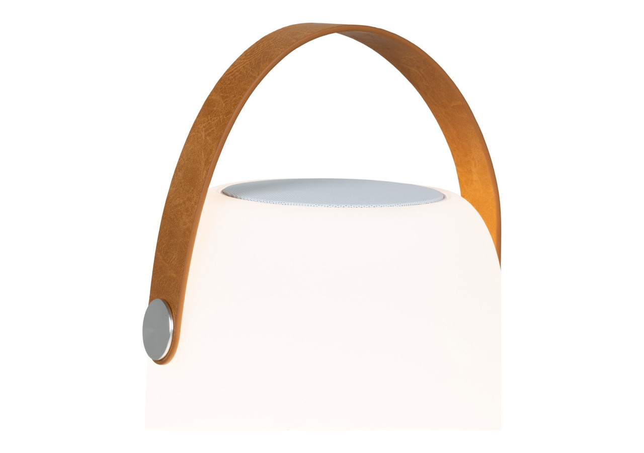 Lampe Cardiff LED - Rechargeable, blanche, avec haut-parleur Bluetooth - 6405180 - House Nordic