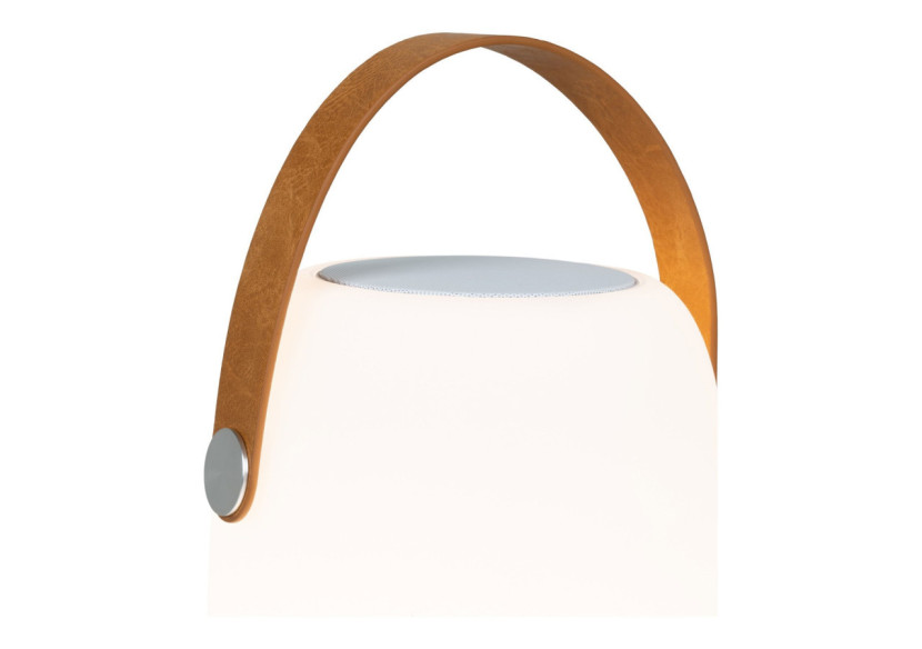 Lampe Cardiff LED - Rechargeable, blanche, avec haut-parleur Bluetooth - 6405180 - House Nordic