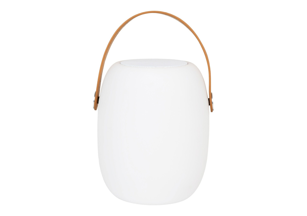 Lampe Cardiff LED - Rechargeable, blanche, avec haut-parleur Bluetooth - 6405180 - House Nordic