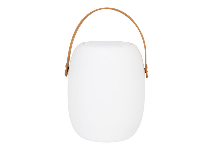 Lampe Cardiff LED - Rechargeable, blanche, avec haut-parleur Bluetooth - 6405180 - House Nordic