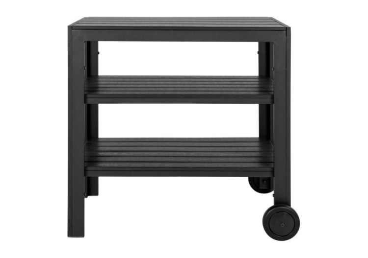 Chariot à Thé Taormina - Chariot à thé en aluminium, noir, 3 étagères - 7401000 - House Nordic 2