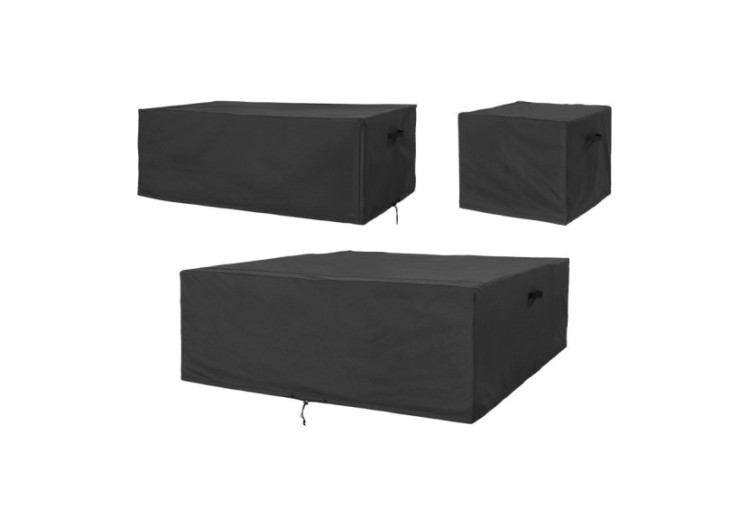 Housse de Luxe - Protection pour ensemble modulaire, 210g/m2, noir, set de 3 - 7701070 - House Nordic