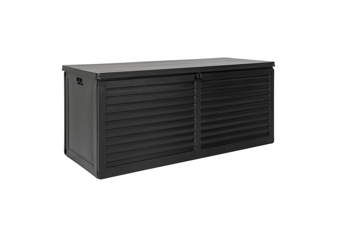 Coffre à Coussin Dubrovnik - Plastique, noir, 146,5x61x64,5 cm, 490 L - 7801140 - House Nordic