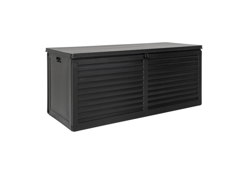 Coffre à Coussin Dubrovnik - Plastique, noir, 146,5x61x64,5 cm, 490 L - 7801140 - House Nordic