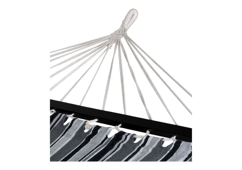 Hamac Lamia - Polyester/coton, larch, noir/gris/blanc - 7801190 - House Nordic Hamac Lamia - Polyester/coton, larch, noir/gris/blanc - 7801190 - House Nordic