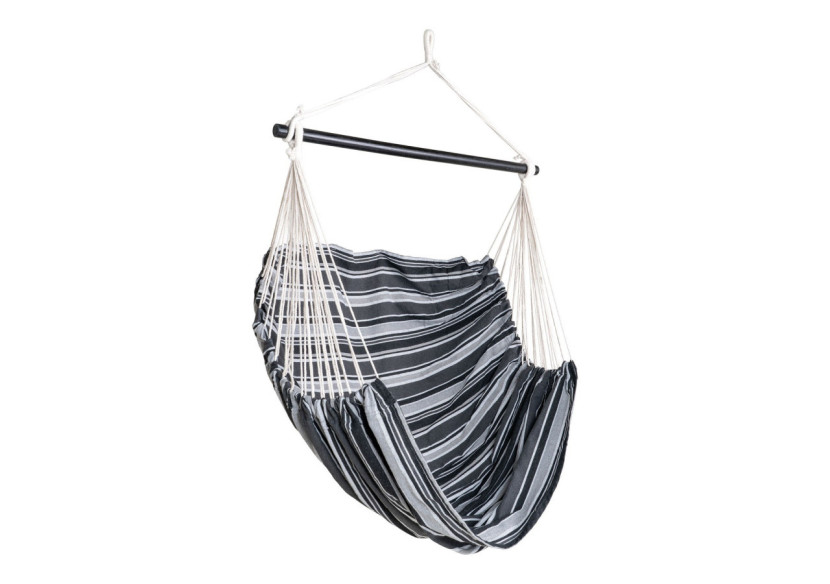 Chaise Hamac Lamia - Polyester/coton, larch, noir/gris/blanc - 7801195 - House Nordic