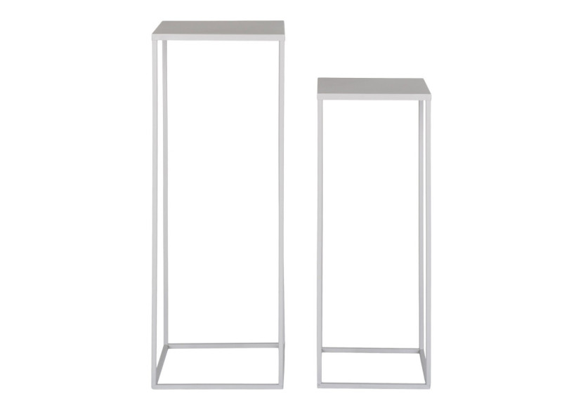 Support à Fleurs Beja - Acier, gris cool, ensemble de 2 - 9201025 - House Nordic