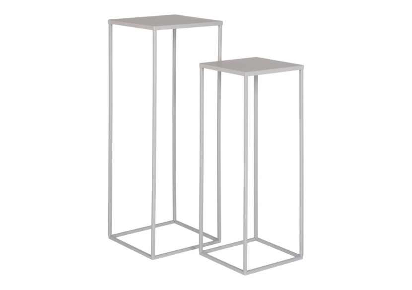 Support à Fleurs Beja - Acier, gris cool, ensemble de 2 - 9201025 - House Nordic