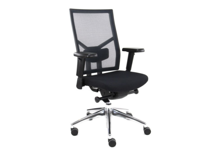 Chaise de Bureau Ergonomique Zuidas - Design réglable, Noir - R_CHY_686SA10C_NS_SET - Refurbished