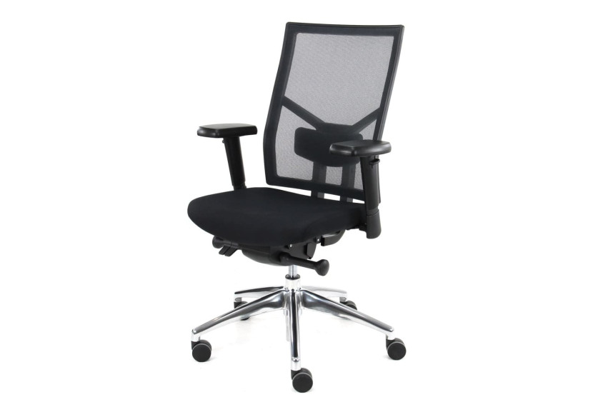 Chaise de Bureau Ergonomique Zuidas - Design réglable, Noir - R_CHY_686SA10C_NS_SET - Refurbished