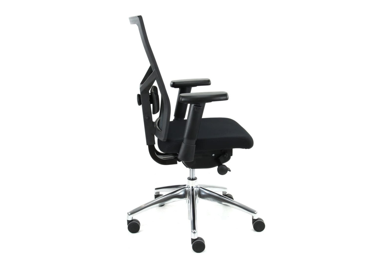 Chaise de Bureau Ergonomique Zuidas - Design réglable, Noir - R_CHY_686SA10C_NS_SET - Refurbished