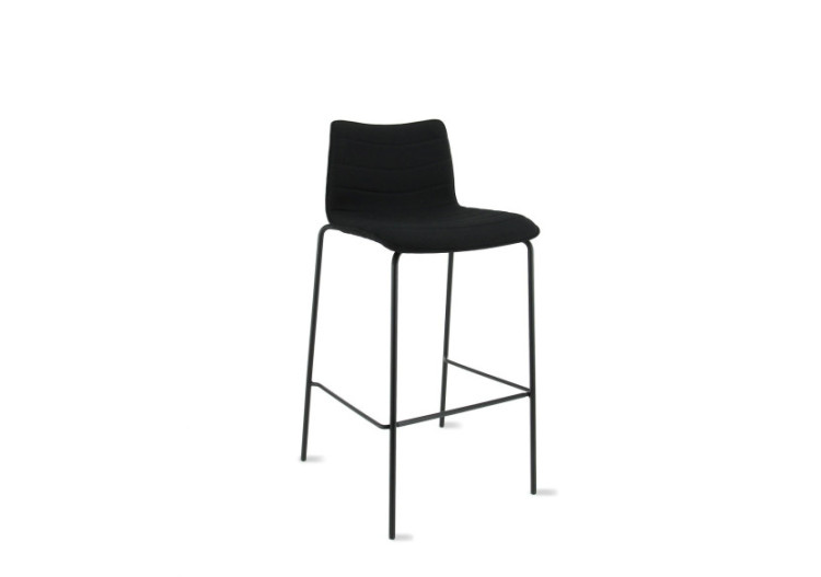 Tabouret Workliving Verona - Tissu Mirage noir 75 cm - 105140C - Workliving