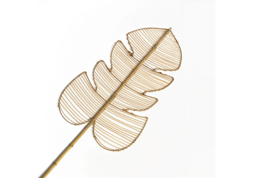 Feuille Monstera en rotin - Naturelle - JARE010N - Bazar Bizar Feuille Monstera en rotin - Naturelle - JARE010N - Bazar Bizar