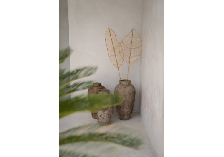 Vase Elliptique en Rotin - Naturel - JARE011N - Bazar Bizar 2