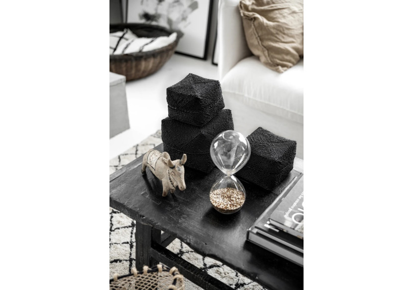 Panier Perlé - Noir - Grand - BA001B-L - Bazar Bizar